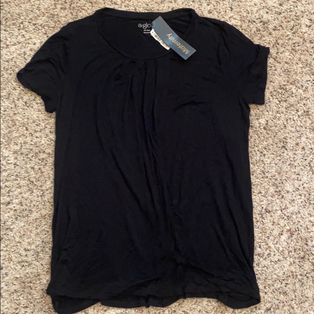 Black Nursing Shirt a:glow